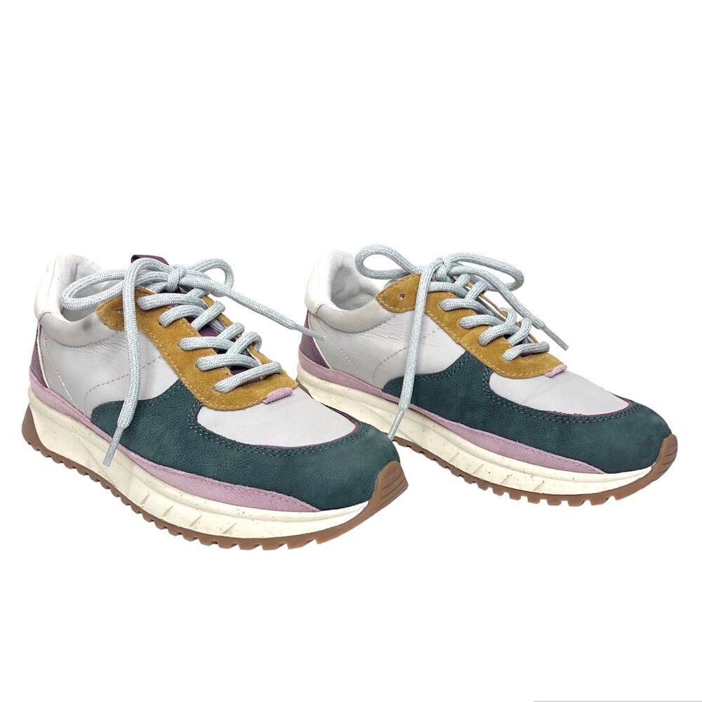 Madewell Shoes Kickoff Trainer Sneaker Leather Nylon Cloudlift Comfy Retro 7